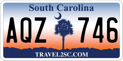 SC license plate AQZ746