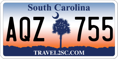 SC license plate AQZ755
