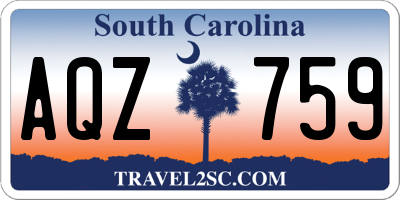 SC license plate AQZ759