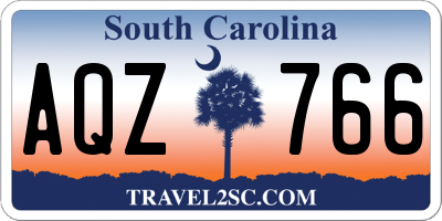 SC license plate AQZ766