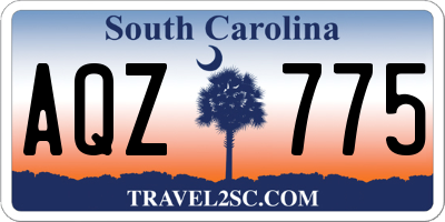 SC license plate AQZ775