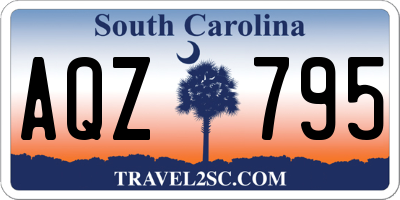 SC license plate AQZ795