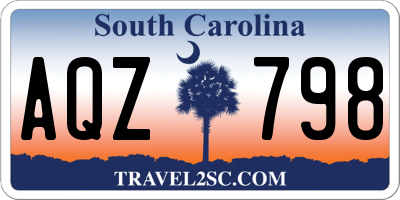 SC license plate AQZ798