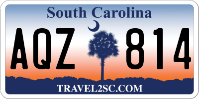 SC license plate AQZ814