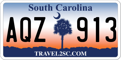 SC license plate AQZ913