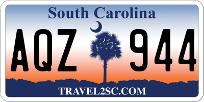 SC license plate AQZ944