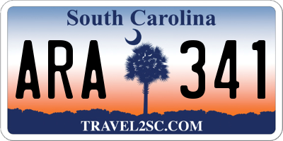 SC license plate ARA341