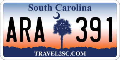 SC license plate ARA391