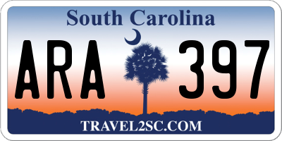 SC license plate ARA397