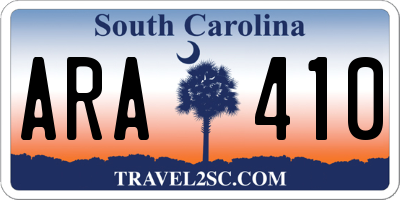 SC license plate ARA410