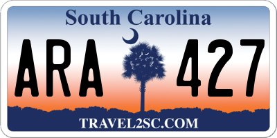 SC license plate ARA427