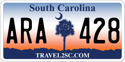 SC license plate ARA428