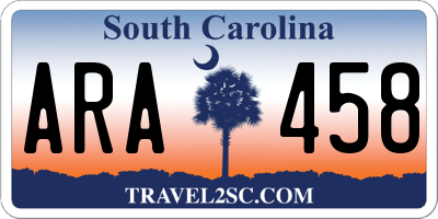 SC license plate ARA458