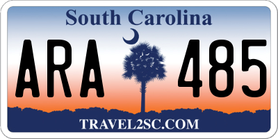 SC license plate ARA485