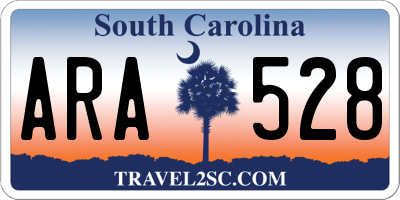 SC license plate ARA528