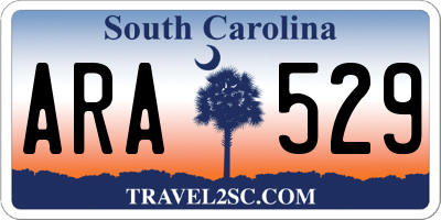SC license plate ARA529
