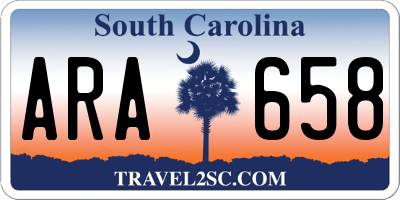 SC license plate ARA658