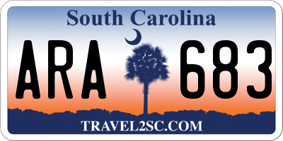 SC license plate ARA683