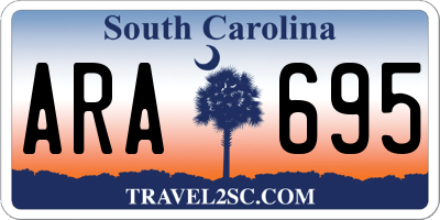SC license plate ARA695