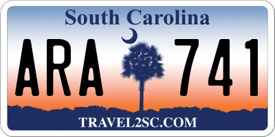 SC license plate ARA741
