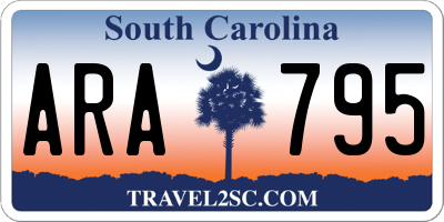 SC license plate ARA795