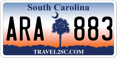 SC license plate ARA883