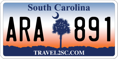 SC license plate ARA891