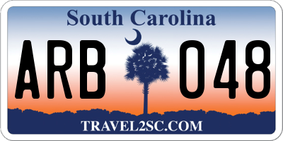 SC license plate ARB048