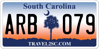 SC license plate ARB079