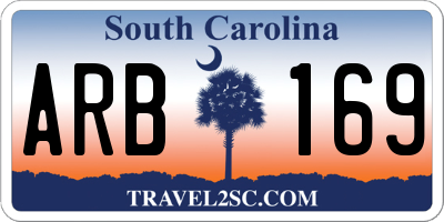 SC license plate ARB169