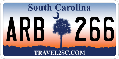 SC license plate ARB266