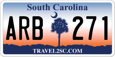 SC license plate ARB271