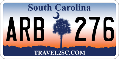 SC license plate ARB276