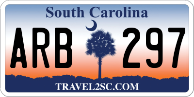 SC license plate ARB297