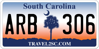 SC license plate ARB306