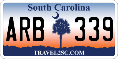 SC license plate ARB339