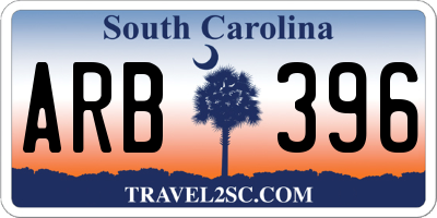 SC license plate ARB396