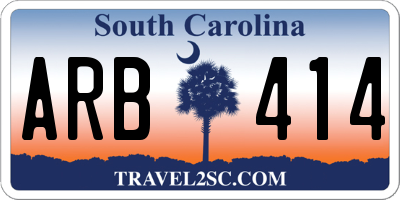 SC license plate ARB414