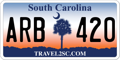 SC license plate ARB420