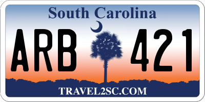 SC license plate ARB421