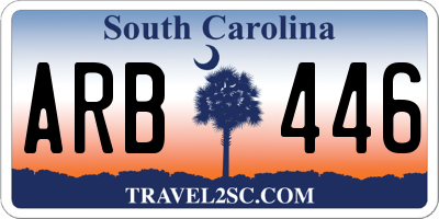SC license plate ARB446