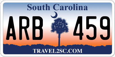 SC license plate ARB459