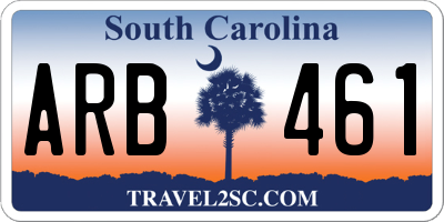 SC license plate ARB461