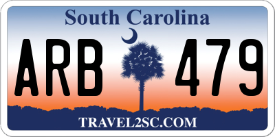 SC license plate ARB479