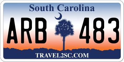 SC license plate ARB483