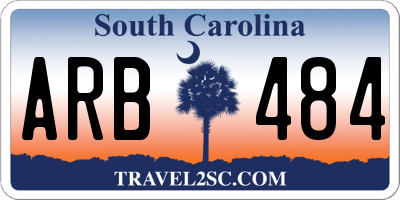 SC license plate ARB484