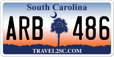 SC license plate ARB486