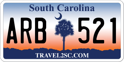 SC license plate ARB521