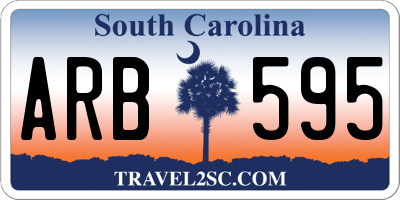 SC license plate ARB595