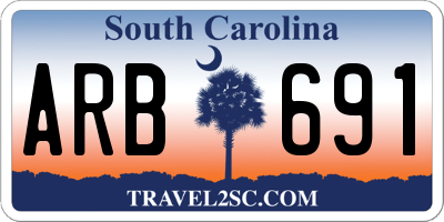 SC license plate ARB691